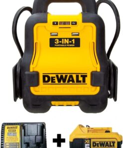 DeWalt DXAE20VBBK Battery Booster with 20V XR 5 AH Lithium-Ion Battery and DCB115 Battery Charger