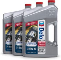 Delo 400 XSP Heavy Duty Full Synthetic Diesel Engine Oil 5W-40, 1 Gallon, Pack of 3