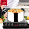 Duxtop 6.5 Quart Stainless Steel Stock Pot with Lid, 3-Ply Cooking Pot for Soup, Rice, Stew, Oven and Dishwasher Safe, Compatible with Induction, Ceramic, Halogen, Gas Stove