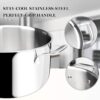 Duxtop 6.5 Quart Stainless Steel Stock Pot with Lid, 3-Ply Cooking Pot for Soup, Rice, Stew, Oven and Dishwasher Safe, Compatible with Induction, Ceramic, Halogen, Gas Stove