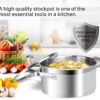 Duxtop Professional Stainless Steel Cookware Induction Ready Impact-bonded Technology (4.2Qt Stockpot)