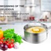 Duxtop Professional Stainless Steel Sauce Pan with Lid, Kitchen Cookware, Induction Pot with Impact-bonded Base Technology, 1.6 Quart Duxtop Professional Stainless Steel Sauce Pan with Lid, Kitchen Cookware, Induction Pot with Impact-bonded Base Technology, 1.6 Quart