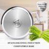 Duxtop Whole-Clad Tri-Ply Stainless Steel Stockpot with Lid, 8 Quart, Kitchen Induction Cookware