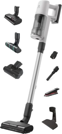 Electrolux Ultimate600 Complete Home Cordless Stick Vacuum with 3 Specialized Nozzles (Multi-Surface, Hard Floor & Pet), 50-Minute Run Time, 3 Power Modes, White