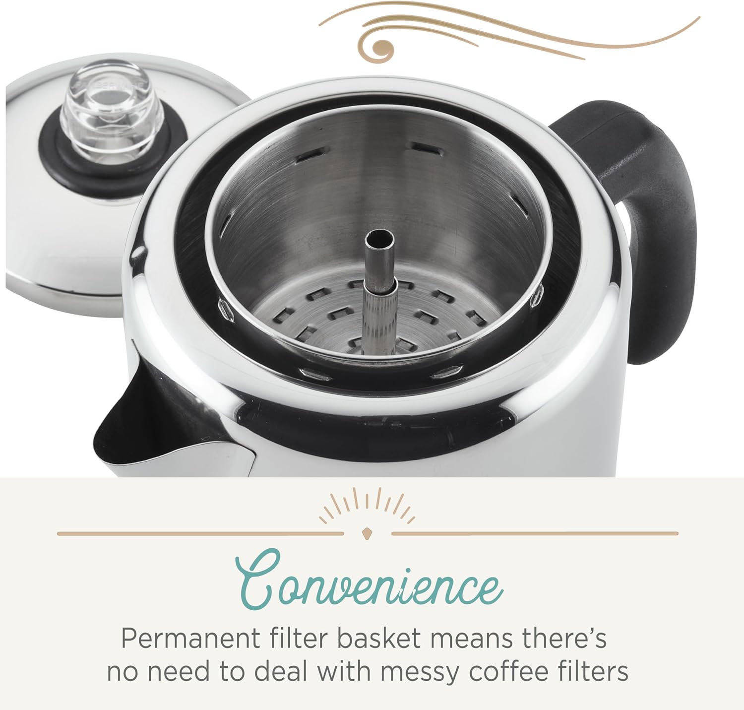 Farberware 47053 Classic Stainless Steel Yosemite 12-Cup Coffee Percolator, 12 Cup Coffee Maker, Silver67 Farberware 47053 Classic Stainless Steel Yosemite 12-Cup Coffee Percolator, 12 Cup Coffee Maker, Silver