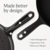 Field Company 11.63-Inch Cast Iron Skillet – Pre-Seasoned Large Frying Pan for Searing, Baking & Everyday Cooking, Lighter & Easy to Handle, Smooth, Made in USA (No.10, 4+ Servings)