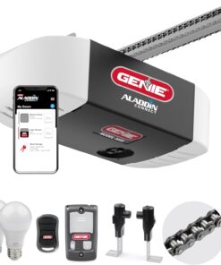Genie Chain Glide Connect Essentials Smart Garage Door Opener - Reliable Chain Drive Opener With LED Lighting- Compatible with Alexa, SmartThings, Brilliant Smart Home