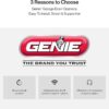 Genie Chain Glide Connect Essentials Smart Garage Door Opener - Reliable Chain Drive Opener With LED Lighting- Compatible with Alexa, SmartThings, Brilliant Smart Home