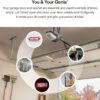 Genie ChainMax 1000 Garage Door Opener - Durable Chain Drive - Includes two 3-Button Pre-Programmed Remotes,Wall Console, Wireless Keypad, Safe-T-Beams - Model 3022-TKH, 140V DC Motor,Gray