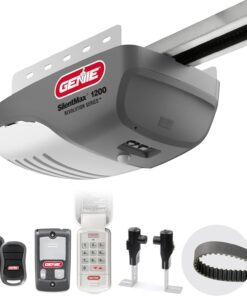 Genie SilentMax 1200 Model 4042-TKH Garage Door Opener with Motion Detection Lighting, Ultra-Quiet Steel-Reinforced Belt Drive, 140V DC Motor, 3/4 + HPc 140V Belt Drive, Gray