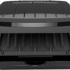 George Foreman 2-Serving Classic Plate Electric Indoor Grill and Panini Press, Black, GRS040B
