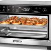 Gourmia Toaster Oven Digital Air Fryer - Convection Mode with 4 Slice Capacity, 3 Rack Positions, 12 Presets, Toast, Bagel, Bake, Roast, Broil, Dehydrate, Popcorn, Fits 9
