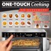 Gourmia Toaster Oven Digital Air Fryer - Convection Mode with 4 Slice Capacity, 3 Rack Positions, 12 Presets, Toast, Bagel, Bake, Roast, Broil, Dehydrate, Popcorn, Fits 9" Pizza, Stainless Steel