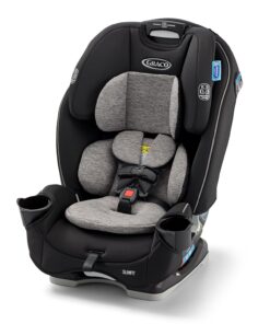 Graco Slimfit 3 in 1 Convertible Car Seat | Slim & Comfy Design Saves Space in Your Back Seat, Darcie
