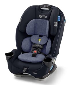 Graco Slimfit 3-in-1 Convertible Car Seat, Ultra-Space-Saving Design, Silas, Suitable for Rear and Forward-Facing, Highback Booster Seat with 10-Position Headrest