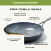 GreenPan Valencia Pro Hard Anodized Healthy Ceramic Nonstick 8" and 10" Frying Pan Skillet Set, PFAS-Free, Induction, Dishwasher Safe, Oven Safe, Gray
