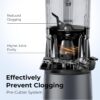 Juicer Machines, 3-in-1 Cold Press Juicer with 6.5" Extra Large Chute, 100oz Large Capacity, AC Motor, Makes Juice, Nut Milk & Sorbet, Premium Gray