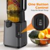 Juicer Machines with 5.8" Large Feed Chute, Cold Press Juicer for Whole Vegetables and Fruits 400W, Slow Masticating juicer Easy to Clean Juice Extractor Machine High Juice Yield