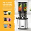 Kuvings AUTO10 Cold Press Juicer Silver - Hands-Free Electric Masticating Juicer Machine With 240W Motor - Very Quiet With 100 Oz Batching Hopper for Juice, Smoothies, Nut Milk, and Sorbets Kuvings AUTO10 Cold Press Juicer Silver - Hands-Free Electric Masticating Juicer Machine With 240W Motor - Very Quiet With 100 Oz Batching Hopper for Juice, Smoothies, Nut Milk, and Sorbets