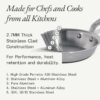 Made In Cookware - 10-Inch Stainless Steel Frying Pan - 5 Ply Stainless Clad - Professional Cookware - Crafted in Italy - Induction Compatible