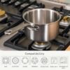 Made In Cookware - 2 Quart Saucepan with Lid - Stainless Clad 5 Ply Construction - Induction Compatible - Professional Cookware - Made in Italy