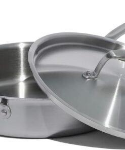 Made In Cookware - 3.5 Quart Stainless Steel Saute Pan - 5 Ply Stainless Clad - Professional Cookware - Induction Compatible - Crafted in Italy