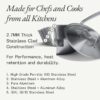 Made In Cookware - 3.5 Quart Stainless Steel Saute Pan - 5 Ply Stainless Clad - Professional Cookware - Induction Compatible - Crafted in Italy