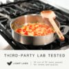 Made In Cookware - 3.5 Quart Stainless Steel Saute Pan - 5 Ply Stainless Clad - Professional Cookware - Induction Compatible - Crafted in Italy