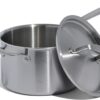 Made In Cookware - 4 Quart Stainless Steel Saucepan with Lid - 5 Ply Stainless Clad Sauce Pan - Professional Cookware - Crafted in Italy - Induction Compatible