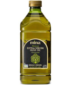 Mina Moroccan Olive Oil Extra Virgin 68 Fl Oz, New Harvest, Polyphenol Rich Olive Oil, Single Origin Extra Virgin Olive Oil, Cold Extraction, Less than 0.2% Acidity, 2 L