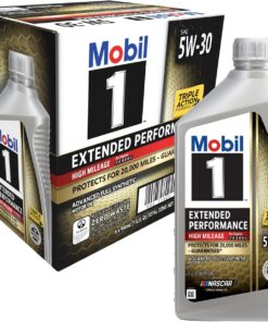 Mobil 1 Extended Performance High Mileage Full Synthetic Motor Oil 5W-30, 1 Quart (6-pack)