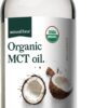 Natural Force Organic MCT Oil – Pure Glass Bottle – Made from 100% Virgin Coconut Oil + Certified Keto, Paleo, Kosher, Vegan & Non-GMO – Lab Tested for Quality and Purity - 32 Ounce