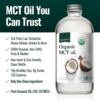 Natural Force Organic MCT Oil – Pure Glass Bottle – Made from 100% Virgin Coconut Oil + Certified Keto, Paleo, Kosher, Vegan & Non-GMO – Lab Tested for Quality and Purity - 32 Ounce