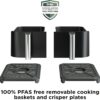Ninja | Air Fryer | Finish Cooking Multiple Foods at the Same Time | 6-in-1 (Air Fry, Broil, Roast, Keep Warm, Dehydrate, Bake) | Fit up to 8lb Chicken Wings in the two 5 QT Baskets | DZ302