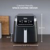 Ninja | Air Fryer Pro XL | 6.5QT Capacity fits up to 9lbs of Wings| 7-in-1 Max Crisp, Broil, Air Fry, Roast, Bake, Reheat & Dehydrate | Dishwasher Safe Parts | Space Saving | Grey | AF182AMZ