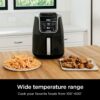Ninja | XL Single Basket Air Fryer | 5.5 QT Capacity fits 3lbs of Wings | 5-in-1Air Fry, Roast, Bake,Reheat & Dehydrate |Dishwasher Safe Parts & Recipe Guide | Grey |AF150AMZ