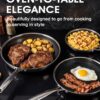 Non Stick Frying Pans Set 8, 10, and 12 Inch 6 Pcs Skillet with Tempered Glass Lids, Stay-cooling Handle, PFOA Free Non Toxic Dishwash & Oven Safe Kithchen Cookware Set Compatible All Cooktops