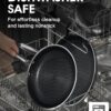 Non Stick Frying Pans Set 8, 10, and 12 Inch 6 Pcs Skillet with Tempered Glass Lids, Stay-cooling Handle, PFOA Free Non Toxic Dishwash & Oven Safe Kithchen Cookware Set Compatible All Cooktops