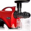 Omega Juicer Premium Vegetable and Fruit Juice Extractor and Nutrition System Makes Nut Milks Baby Food and Sorbets, Adjustable Pressure Settings 80-RPM Slow Masticating Juicer, 150-Watts, Red Omega Juicer Premium Vegetable and Fruit Juice Extractor and Nutrition System Makes Nut Milks Baby Food and Sorbets, Adjustable Pressure Settings 80-RPM Slow Masticating Juicer, 150-Watts, Red