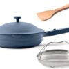 Our Place Always Pan 2.0-10.5” (2.6 Qt) Nonstick, Toxin-Free Ceramic Cookware | Patented 10-in-1 Aluminum Frying & Sauté Pan | Safe for Oven, Induction & All Cooktops up to 450°F | Blue Salt