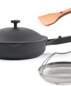 Our Place Always Pan 2.0 | 10.5" Ceramic Pan with Modular Lid, Steamer Basket & Spatula | Patented 10-in-1 Nonstick, Non-Toxic Cookware Made Without PFAS | Induction & Oven-Safe up to 450°F | Char