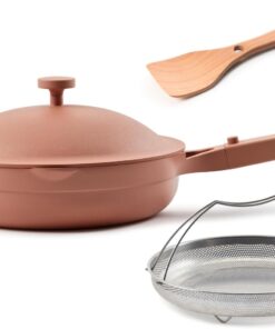 Our Place Always Pan 2.0 | 10.5" Ceramic Pan with Modular Lid, Steamer Basket & Spatula | Patented 10-in-1 Nonstick, Non-Toxic Cookware Made Without PFAS | Induction & Oven-Safe up to 450°F | Spice