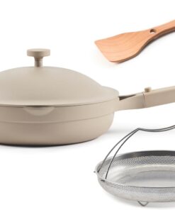 Our Place Always Pan 2.0 | 10.5" Ceramic Pan with Modular Lid, Steamer Basket & Spatula | Patented 10-in-1 Nonstick, Non-Toxic Cookware Made Without PFAS | Induction & Oven-Safe up to 450°F | Steam