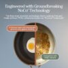 Our Place Mini Titanium Always Pan Pro | 8.5" PFAS-Free Nonstick Frying Pan with Spatula | Chef-Grade Tri-Ply Stainless Steel & Aluminum Build | Induction & Oven-Safe up to 750°F | Gold