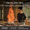 Our Place Mini Titanium Always Pan Pro | 8.5" PFAS-Free Nonstick Frying Pan with Spatula | Chef-Grade Tri-Ply Stainless Steel & Aluminum Build | Induction & Oven-Safe up to 750°F | Gold