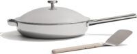 Our Place Titanium Always Pan Pro | 10.6" PFAS-Free Nonstick Frying Pan with Spatula | Chef-Grade Tri-Ply Stainless Steel & Aluminum Build | Induction & Oven-Safe up to 1000°F | Chrome