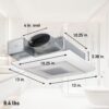 Panasonic FV-0510VSCL1 WhisperValue Multi-Flow Bathroom Fan, White
