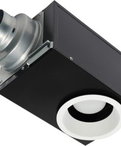 Panasonic FV-08VRE2 WhisperRecessed 80 CFM Bathroom Fan, Black