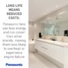 Panasonic WhisperCeiling Bathroom Exhaust Fan, 390 CFM, FV-40VQ4