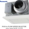 Panasonic WhisperCeiling Bathroom Exhaust Fan, 50-80-110 CFM, FV-0511VQ1